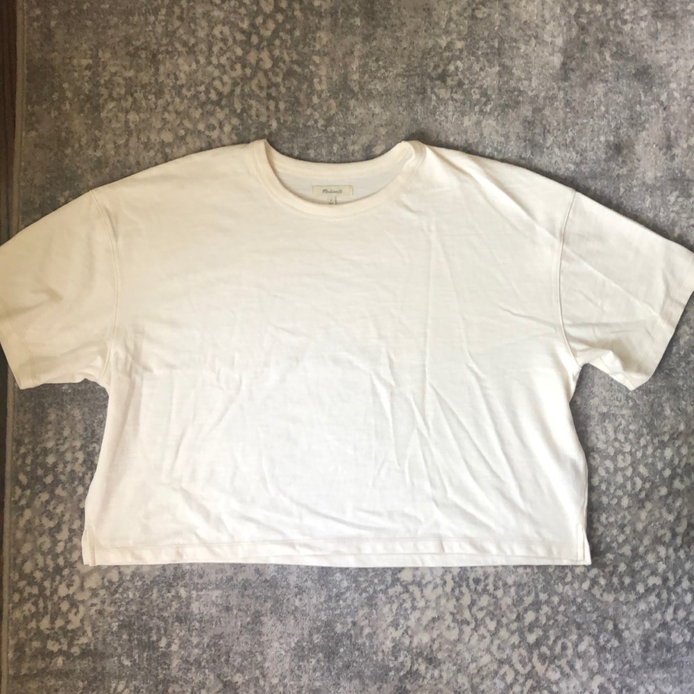 Madewell Bright Ivory Oversized Tee